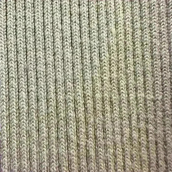 Abercrombie & Fitch Ribbed Kick Flare Beige High Rise Sweater Lounge Pants Sz M - Picture 7 of 8